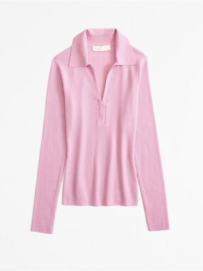 Merino Wool Half-Zip Polo